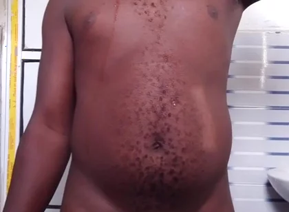 Masturbating in Bathroom