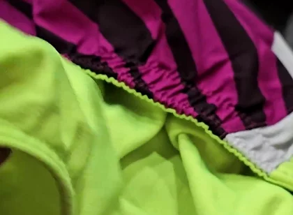 Cum in the Gusset of Nike Tempo Shorts