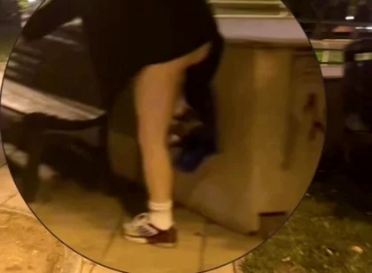 Amateur Boy Caught Changing in a Park, Flashing His Ass