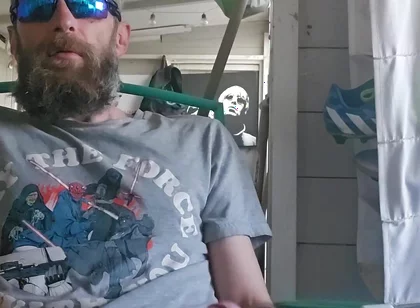 Smoking Fetish Masturbation at the Allotment