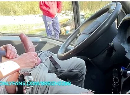 Daytime Truck Stop Meeting Inside My Truck With A Curious Encounter