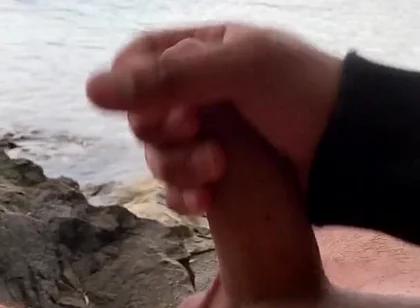 Young Solo Jerk at Lake