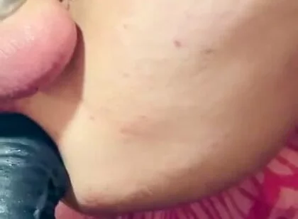 Pinky Stockings Dildo Ride