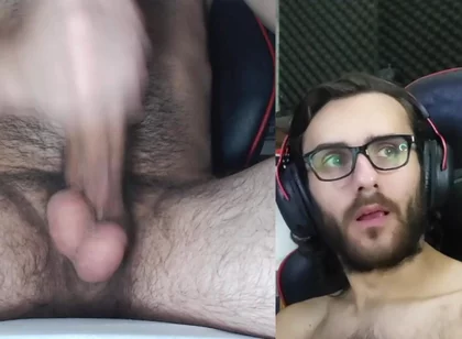 20 Centimeter Penis Pumping a Lot of Milk, with My Face!!