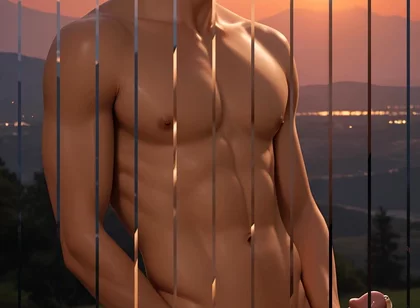 This Slim Toned Nude Man with Huge Erected Dick Will Shock You