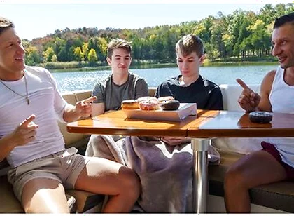 Stepdads Jax Thirio & Dalton Riley Take Turns Pounding Their Twink Stepsons On A Boat