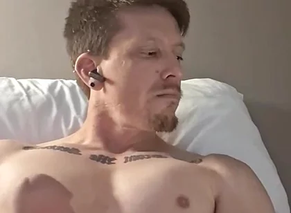 Muscular Guy Jerks off Solo with Massive Cumshot