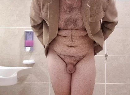 All Naked in Pubblic Bathroom