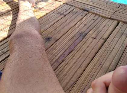 Delicious Cum From Big Cock in the Chill Out Pool