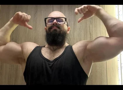 Enjoy the View of My Thick Meaty Biceps Bouncing in Slow Motion