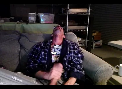 Masturbating