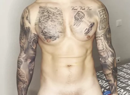 My Big Cock Cums in a Workout