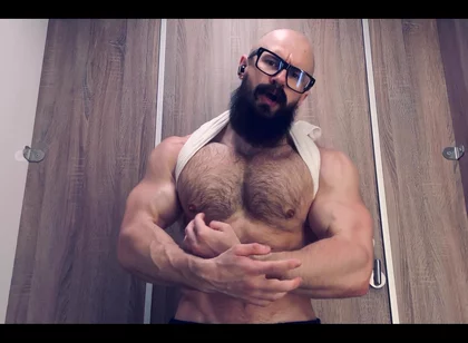 Pec God. Listen to My Hard Breathing and Look at My Bulging Muscles