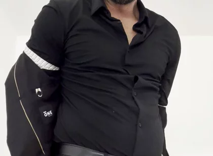 Handsome Gets Tattooed in Suit