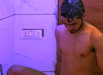 Young Boy Naked Having Fun