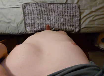 Hands-free Edging: Wide Angle POV Horny Air Humping by Hairless Virgin with Phimosis