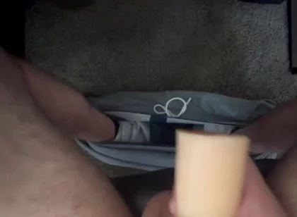 Playing with the Toy Under the Office Desk