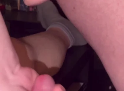 Cumparty: My Little Uncut Cock Is Squirted Full of Cum and Jerked off with It Until I Squirt Too