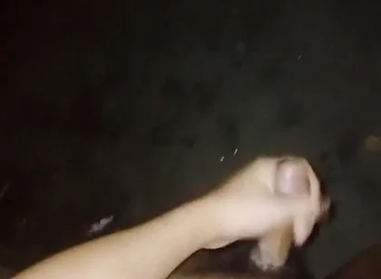 Waiting for Stepdad in the Dark. Cuming on the Street!