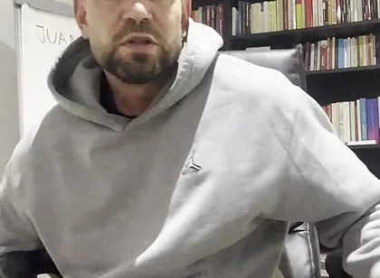 Young Man Masturbates in His Office