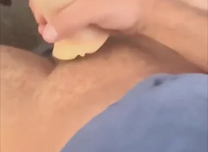 Playing with Toy Under Office Desk