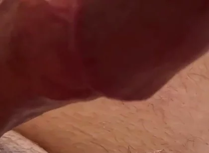 So Much Cum From Edging My Frenulum