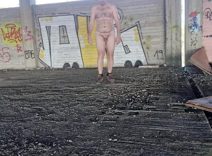 All Naked in Street