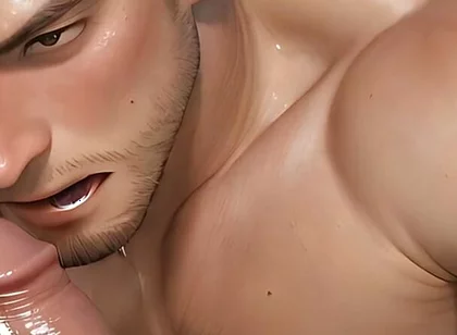 This Rugged Guy Jerking off with Intense Expression Will Drive You Wild