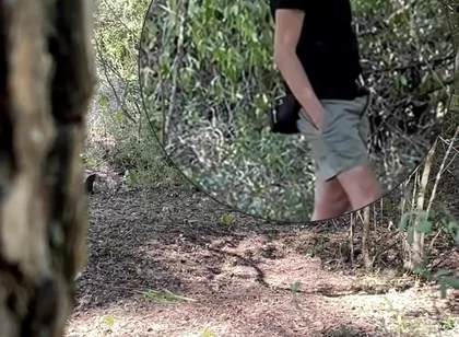 Amateur Boy Caught Jerking-off in the Woods