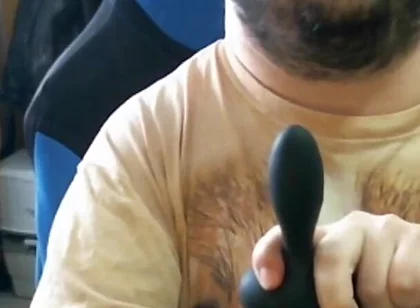 Disabled Person Trains His Mouth Before a Blowjob