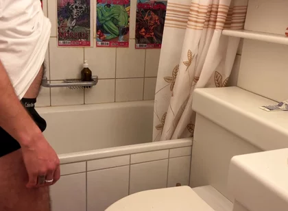 Colleague Showers with Straight Friend