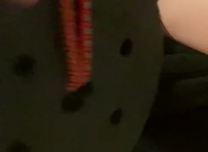 Hanging Heavy Weights on My Sissy Cock & Balls - CBT Jerking off My Big Cock with Them on