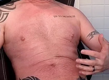 Straight Hunk Gets Naked, Jerks off and Cums on Cam
