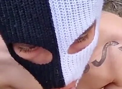 Outdoors Fuck on the Track, a Naked Straight Man Gave His Holes a No-condom Fuck