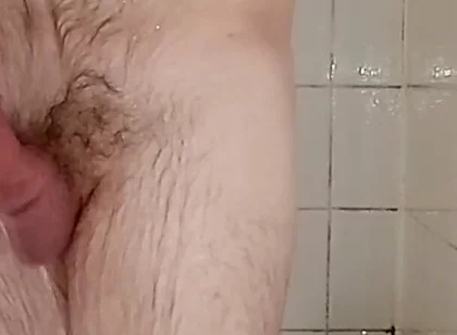 Playing, wanking, cumming in the shower full video