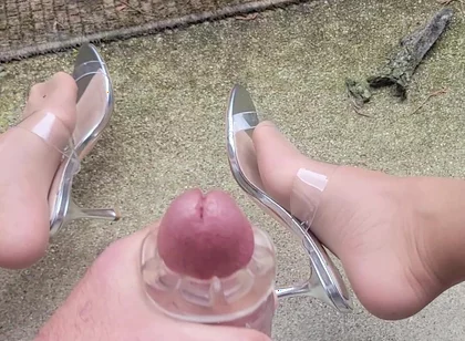 Cumming on My Pretty Nylon Feet