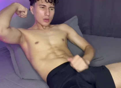 Skinny Teen Groans Deep Inside Boxers