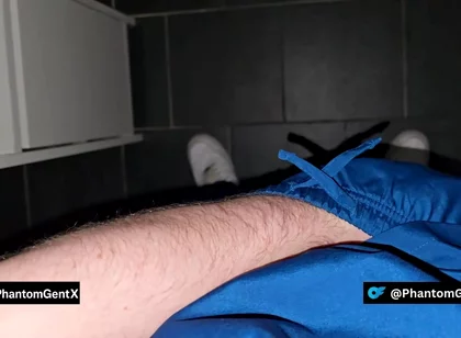 German Doctor Sneaks to Toilet and Jerks Out His Secret