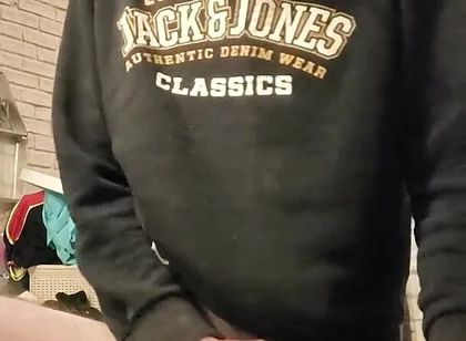 Wanking My Big Hard Dick and Smoking
