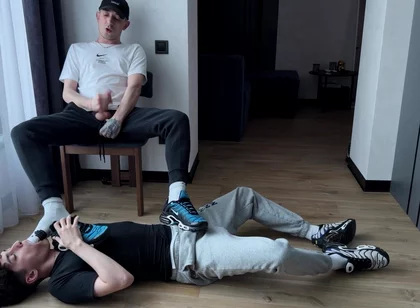 Sniffs Socks and Both Cum