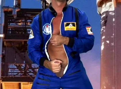 Space Suit Jack off