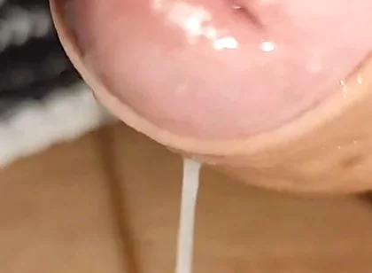 The Largest Production of Pre Cum in the World in a Single Sharpening.