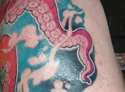 My Octopus Tattoo Is Finished! I Love It!