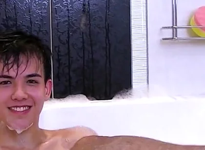 Alexandre Lee teen boy bath time jerk off