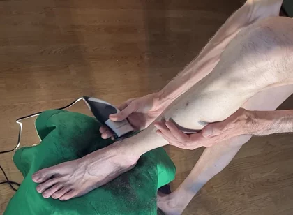 Trimming My Legs and Trying on a Tight Dress