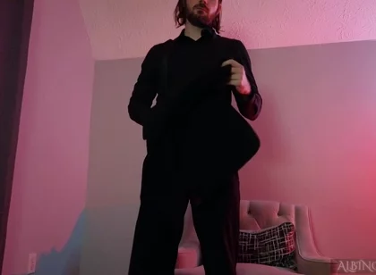 Albino Adonis - Tempting - Fpov Experience - Black Suit & Tie