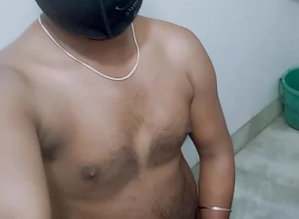 Masturbating