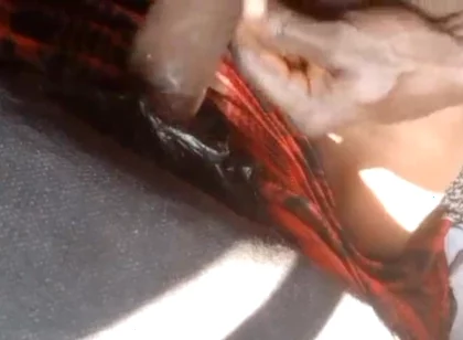 Long Dick Boy Cum on Top of Is Girlfriend Colth