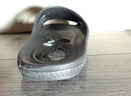 Thick Straight Cock Cums in Slippers