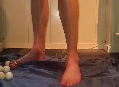Solo Gay Anal Play - Huge Dildo's, Socks and Balls in Ass